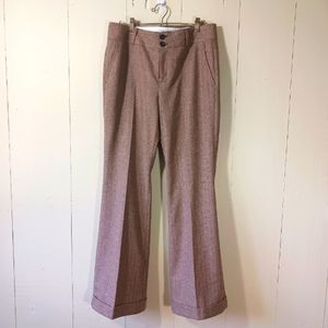 BANANA Republic Herringbone Wool Blend Trousers Pants
